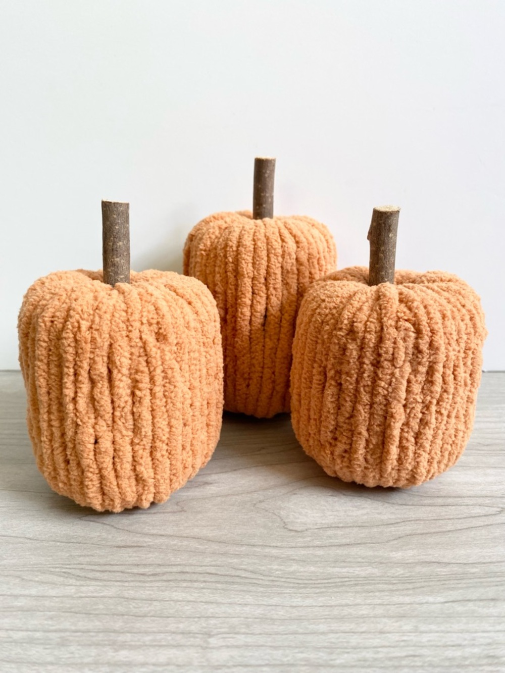 Orange Pumpkin Decor Set of 3